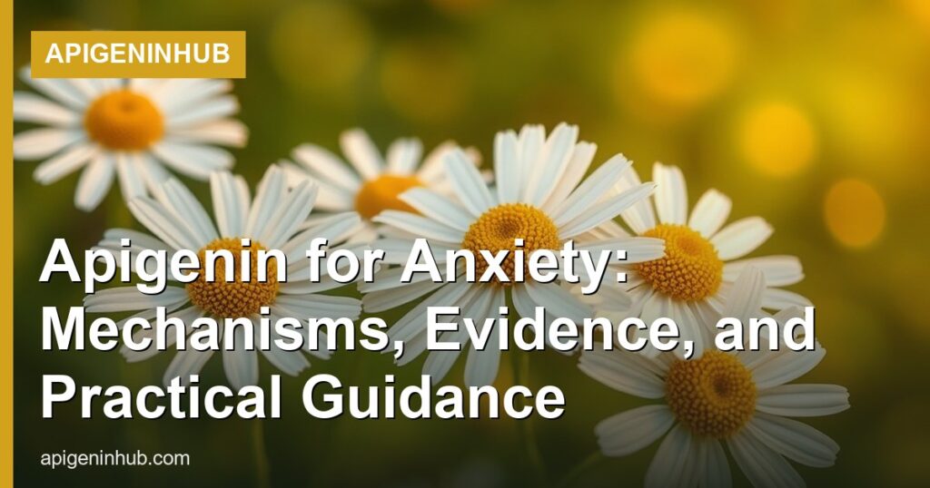 Apigenin for Anxiety: Mechanisms, Evidence, and Practical Guidance - ApigeninHub