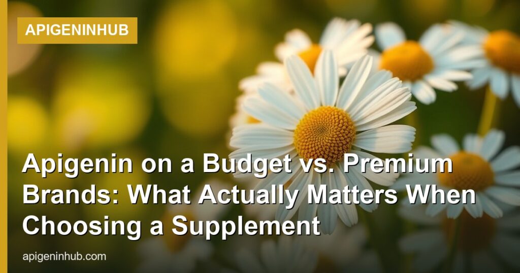 Apigenin on a Budget vs. Premium Brands: What Actually Matters When Choosing a Supplement - ApigeninHub