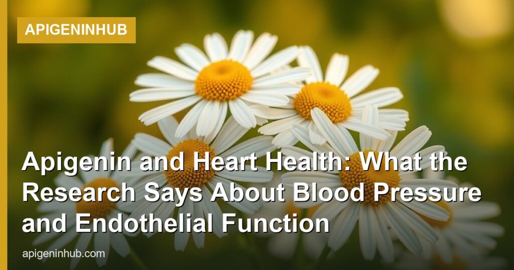 Apigenin and Heart Health: What the Research Says About Blood Pressure and Endothelial Function - ApigeninHub