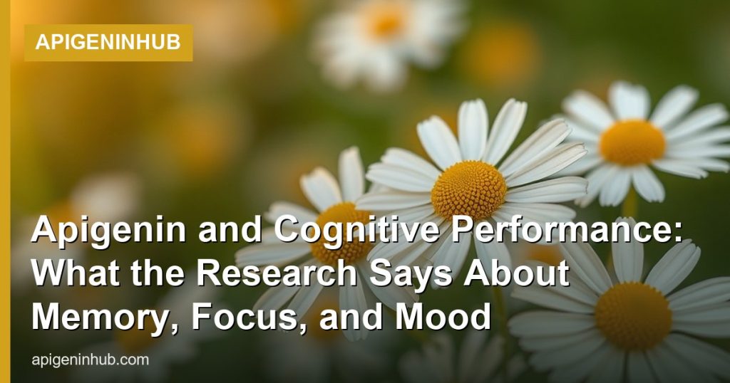 Apigenin and Cognitive Performance: What the Research Says About Memory, Focus, and Mood - ApigeninHub