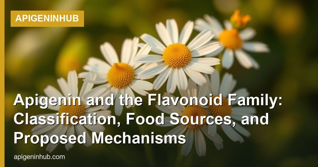 Apigenin and the Flavonoid Family: Classification, Food Sources, and Proposed Mechanisms - ApigeninHub