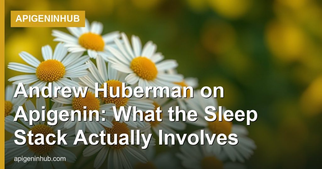 Andrew Huberman on Apigenin: What the Sleep Stack Actually Involves - ApigeninHub