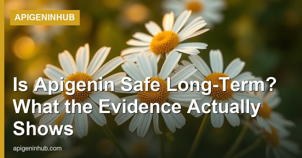 Is Apigenin Safe Long-Term? What the Evidence Actually Shows - ApigeninHub