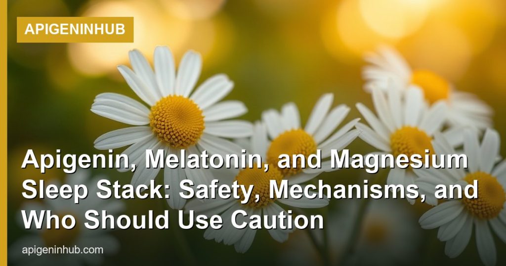 Apigenin, Melatonin, and Magnesium Sleep Stack: Safety, Mechanisms, and Who Should Use Caution - ApigeninHub