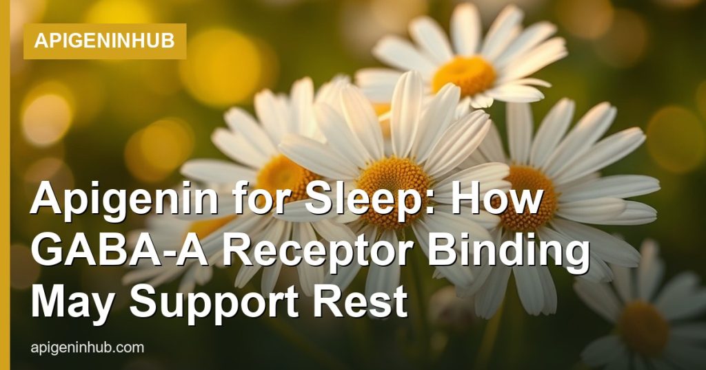 Apigenin for Sleep: How GABA-A Receptor Binding May Support Rest - ApigeninHub