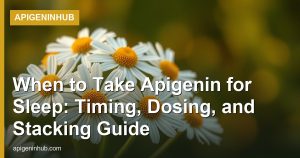 When to Take Apigenin for Sleep: Timing, Dosing, and Stacking Guide