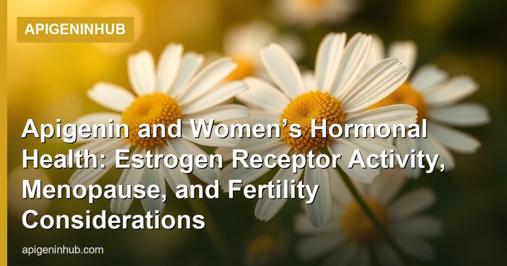 Apigenin and Women’s Hormonal Health: Estrogen Receptor Activity, Menopause, and Fertility Considerations - ApigeninHub