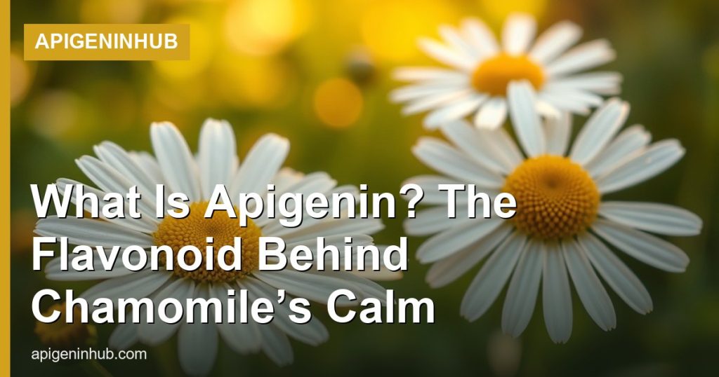 What Is Apigenin? The Flavonoid Behind Chamomile’s Calm - ApigeninHub