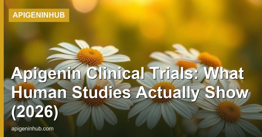 Apigenin Clinical Trials: What Human Studies Actually Show (2026) - ApigeninHub