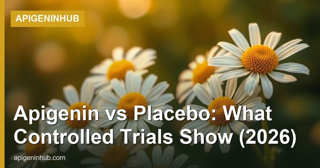 Apigenin vs Placebo: What Controlled Trials Show (2026) - ApigeninHub