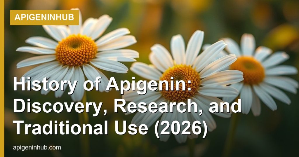 History of Apigenin: Discovery, Research, and Traditional Use (2026) - ApigeninHub