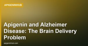 Apigenin and Alzheimer Disease: The Brain Delivery Problem
