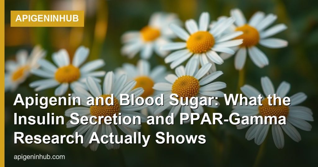 Apigenin and Blood Sugar: What the Insulin Secretion and PPAR-Gamma Research Actually Shows - ApigeninHub