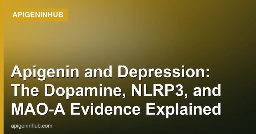 Apigenin and Depression: The Dopamine, NLRP3, and MAO-A Evidence Explained - ApigeninHub