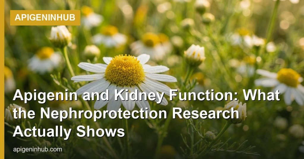 Apigenin and Kidney Function: What the Nephroprotection Research Actually Shows - ApigeninHub