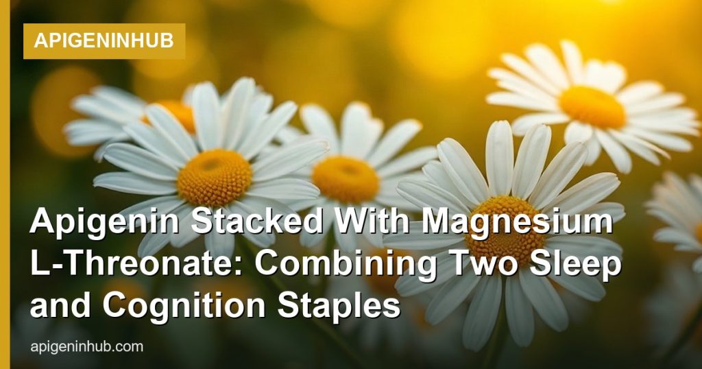 Apigenin Stacked With Magnesium L-Threonate: Combining Two Sleep and Cognition Staples - ApigeninHub