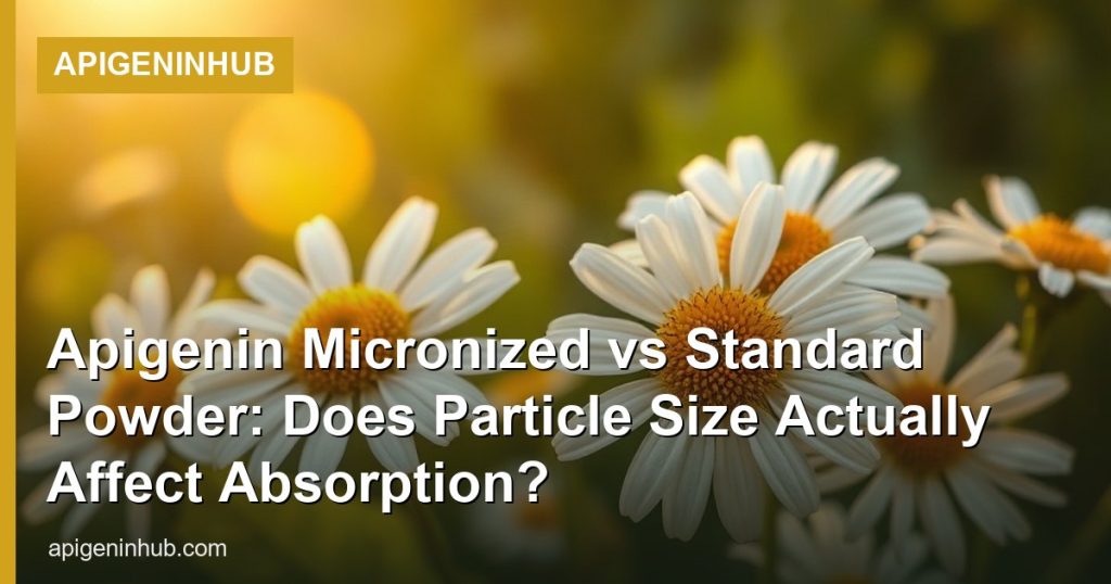 Apigenin Micronized vs Standard Powder: Does Particle Size Actually Affect Absorption? - ApigeninHub