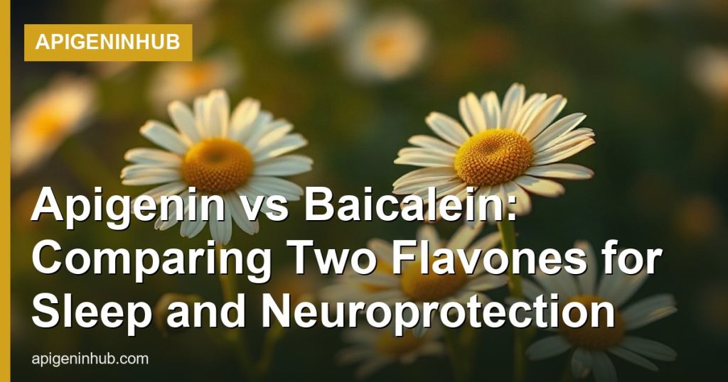 Apigenin vs Baicalein: Comparing Two Flavones for Sleep and Neuroprotection - ApigeninHub